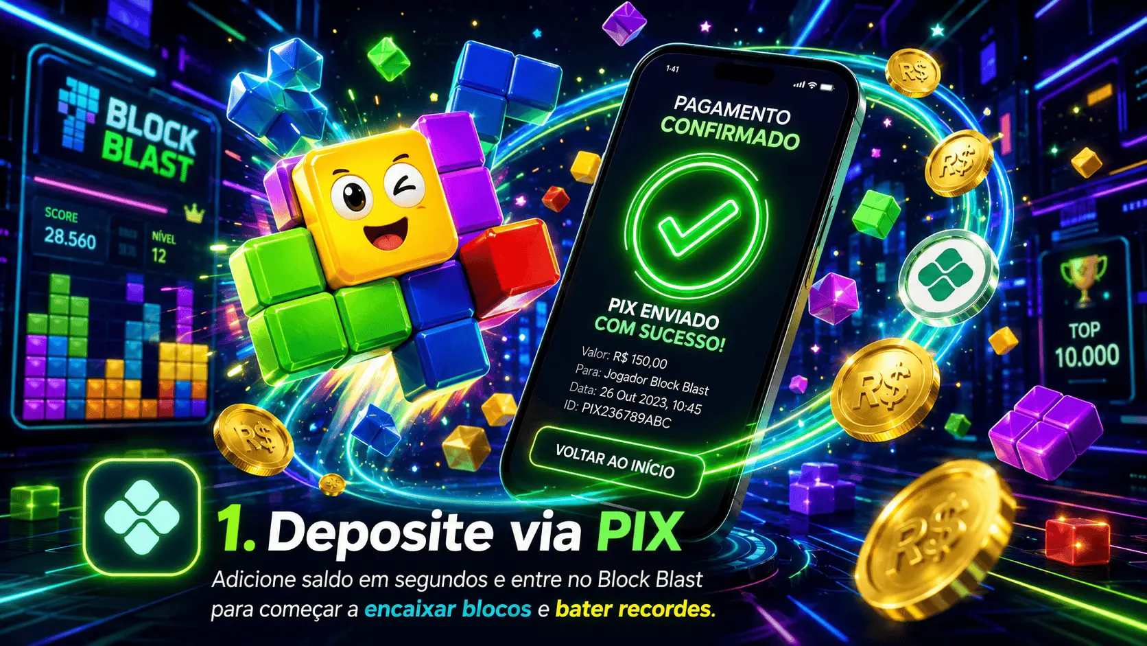 1. Deposite via PIX